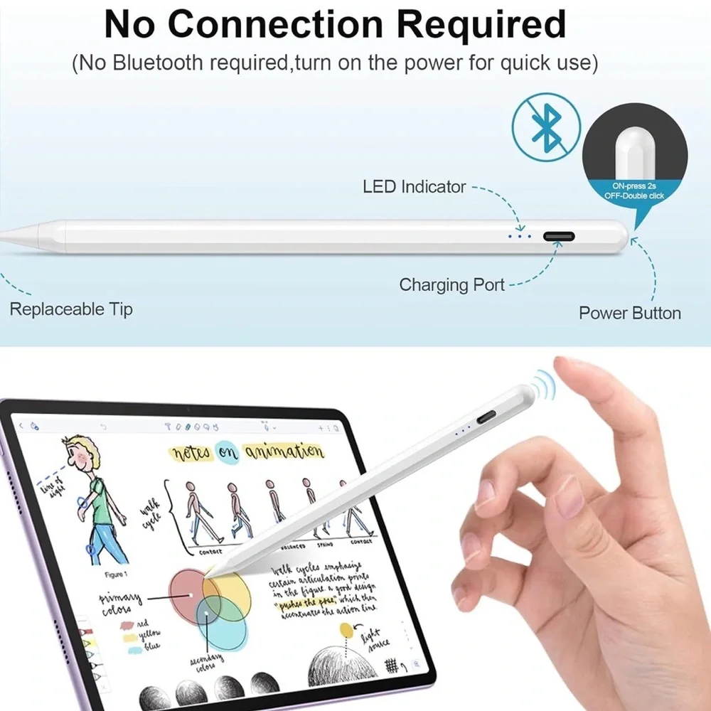 Stylus Pen for Tablets - White
